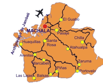 Mapa provincia de El Oro